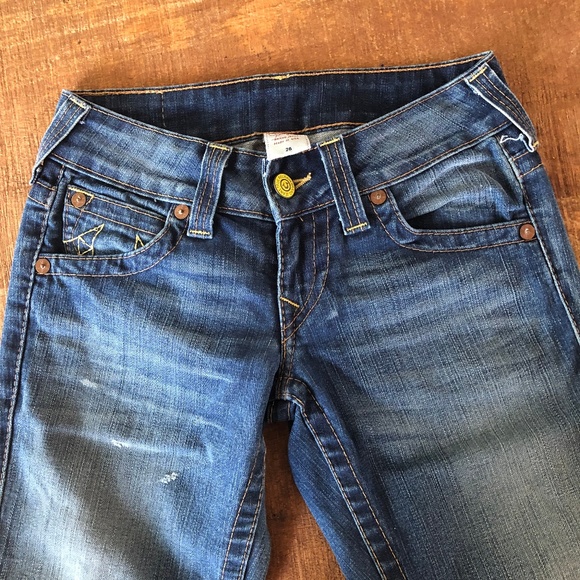 True Religion Bobby Medium Wash Excellent 26x34.5 - Picture 5 of 7